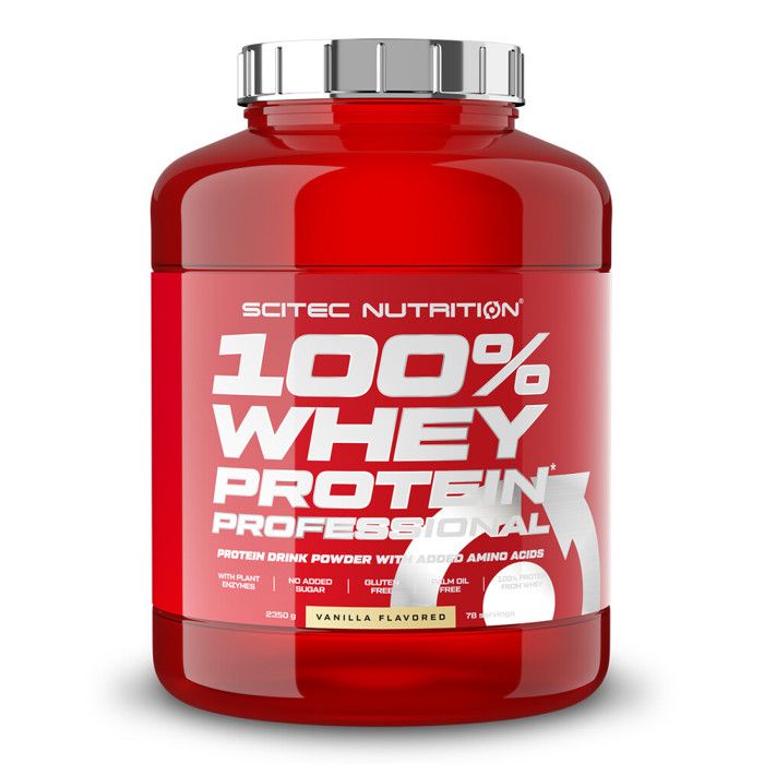 Scitec Nutrition 100% Whey Protein Professional Redesign, 2350 g Dose (Vanille)