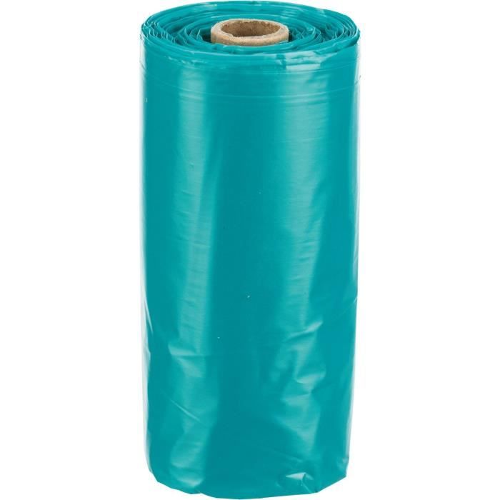 TRIXIE Sacs ramasse crottes avec poignées - 8 rouleaux de 15 sacs - Produit assorti