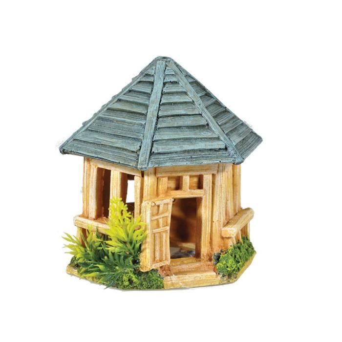 VADIGRAN Aqua Deco Kiosque en bois - 13 x 11,7 x 13 cm