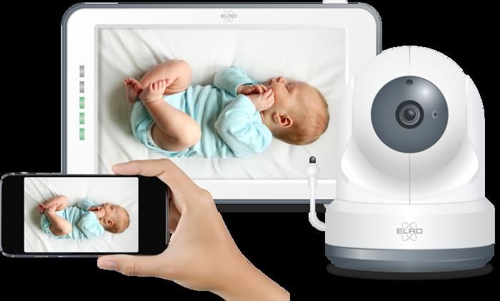 ELRO BC4000 Baby Monitor Royale Baby Monitor Full HD avec écran tactile de 12,7 cm et application