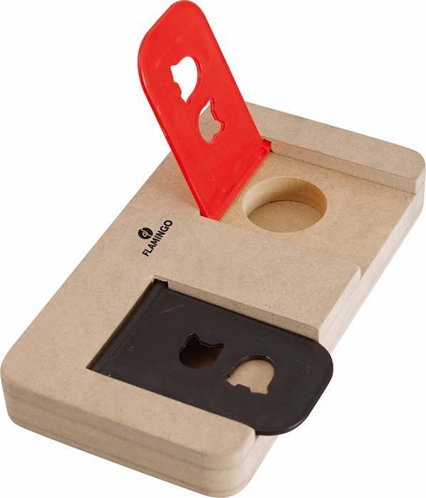 Meilleurs prix pour Jouet Flamingo - 1030969 - Wooden Brain Train Riddle Jouet pour Chien 22 x 12 cm