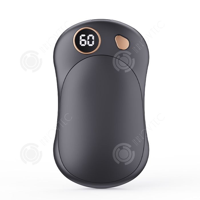 Chauffe Main Rechargeable 2 en 1 6000mAh Magnétique 4 Niveaux 60℃ Noir Cadeau Noël | Leroy Merlin