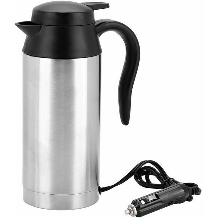 Bouilloire électrique - LARGEIGHT - 750 ml - 24V - Tasse chauffante - Couleurs multiples