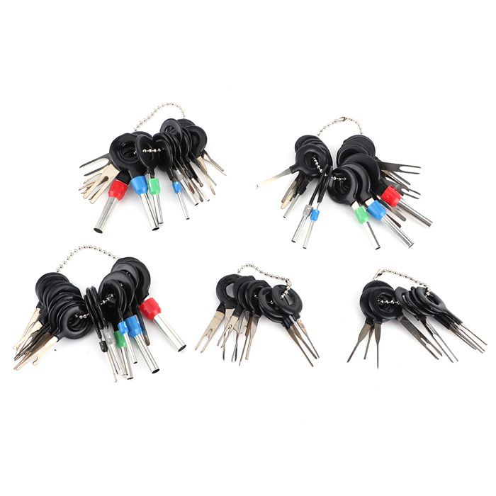 Lot De 32 Outils De Démontage De Bornes De Voiture, Câblage électrique Automatique à Sertir, Extracteur De Broches, Extracteur De Broches, Outils De Réparation Pour La Plupart Des Bornes De