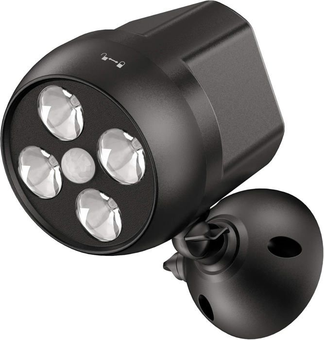 Lampe extérieure avec capteur de mouvement Imperméable à leau Projecteur led avec capteur sans fil Lumière extérieure de