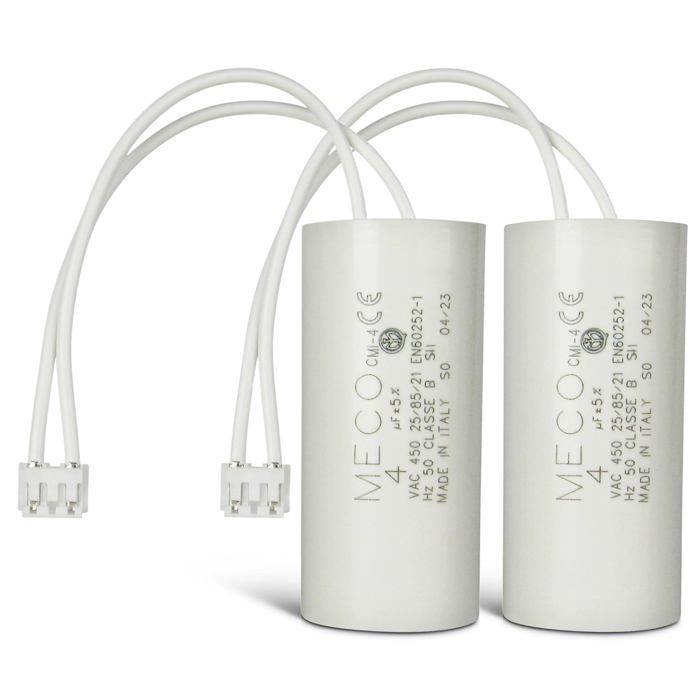 Lot De 2 Condensateurs 4uF (4µF) Pour Volet Roulant Somfy - Petites Cosses 2,8mm - Neufs