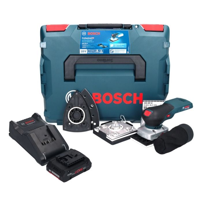 Ponceuse Orbitale Bosch Professional GSS 18V 13 Sans Fil Batterie ProCORE 40 Ah Légère et Maniable