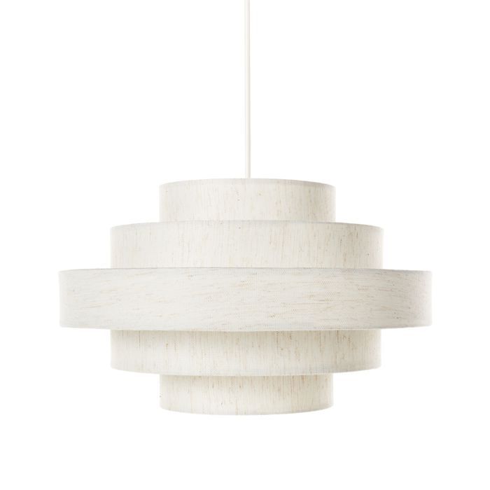 Lampe suspension EREBATO Lin Blanc cassé