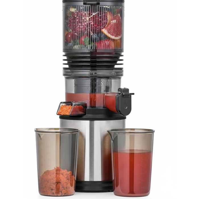 Extracteur de Jus AMZCHEF Grande Ouverture 150mm Extracteur de Jus de Fruits et Légumes Rendement en jus de 99 % 2L - Amzchef