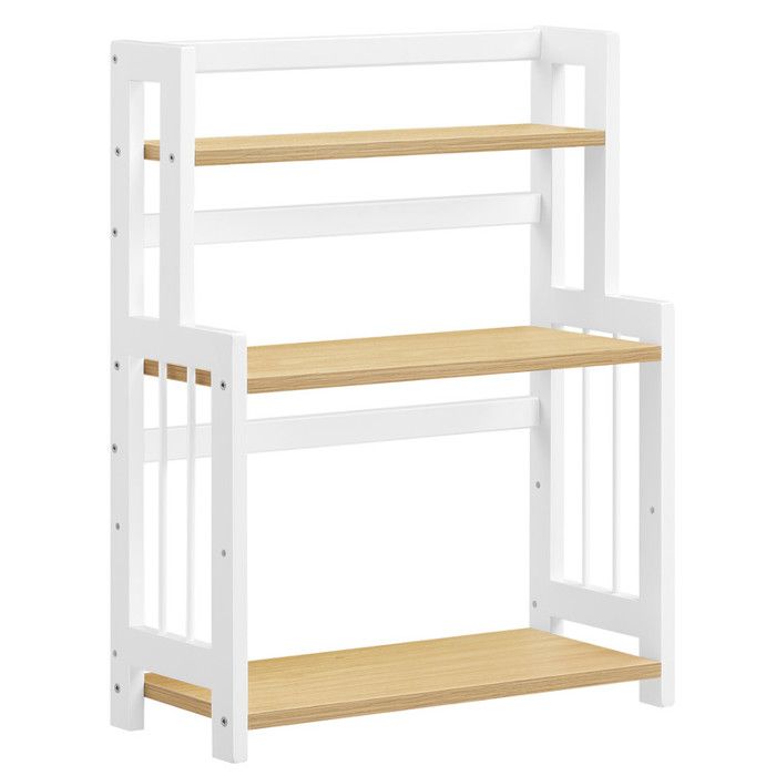 Étagère à épices - SONGMICS - 3 niveaux - Bambou - Chêne naturel et blanc nuage Étagère à épices - SONGMICS - 3 niveaux - Bambou - Chêne naturel et blanc nuage