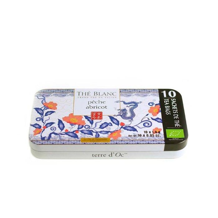 Thés - Nature & Découvertes : Thé blanc bio nomade pêche abricot
