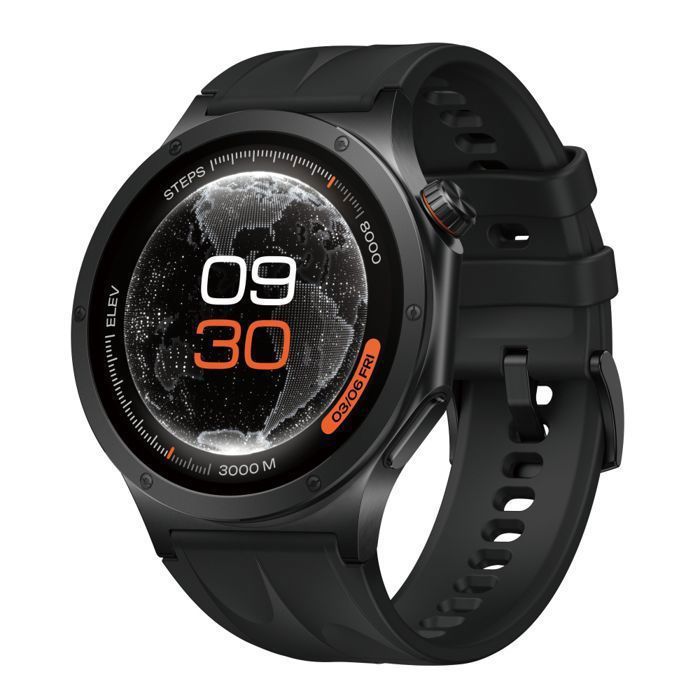 Montre connectée - ONEPLUS - Watch 4 Noir - LTPO OLED 3000 nits - Snapdragon W5 - Compatible avec Android