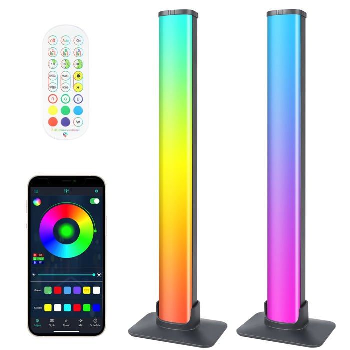 LED Lightbar RGB TV Led rétro-éclairage Synchronisation Musicale Port USB Lampe de Jeu Bluetooth Avec Application et Télécommand