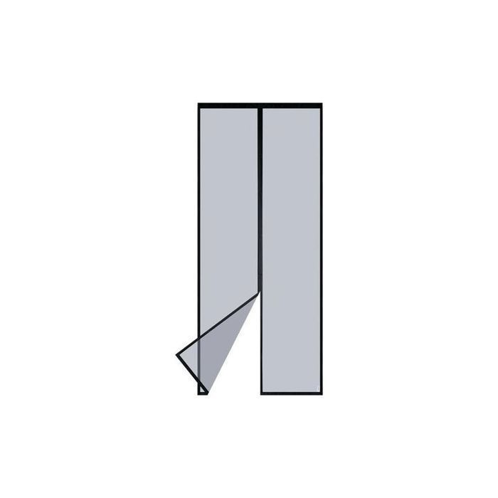 Moustiquaire Magnétique pour Porte 90 x 210 cm Noir - Rideau Anti-Insectes avec Fermeture Magnétique - Joint Haut et Bas