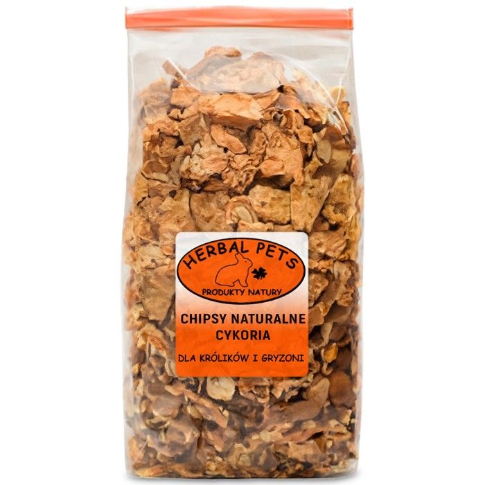 Chips de chicorée naturelle 125 g friandise pour lapins et rongeurs enrichie en vitamines