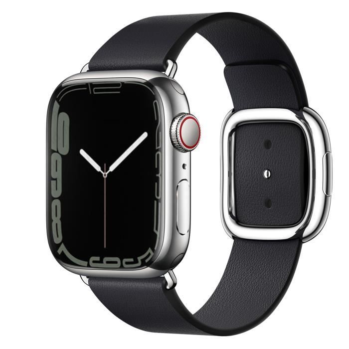 Bracelet 44 mm Noir compatible avec Apple Watch (Vendu sans la montre) -  Coquediscount