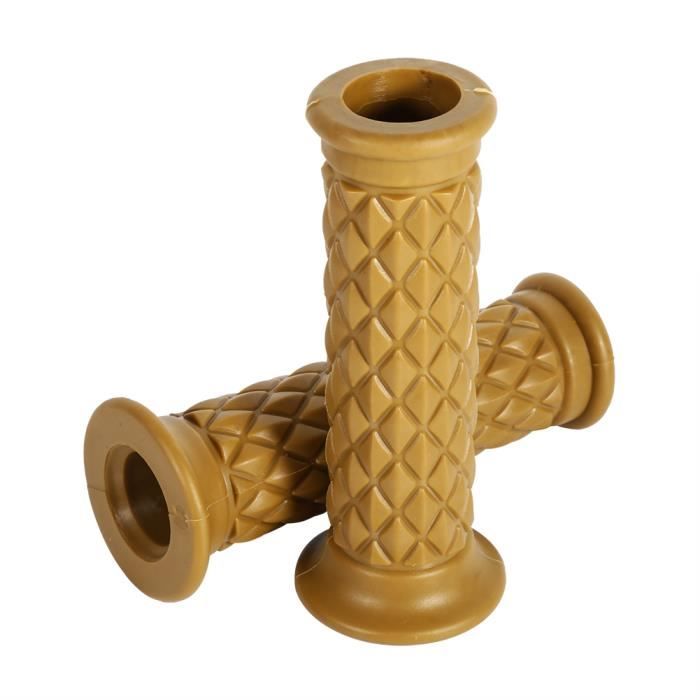 Paire De Poignées Guidon VTT – Caoutchouc Antidérapant, Cornes De Bœuf, Noir, 22,2 Mm