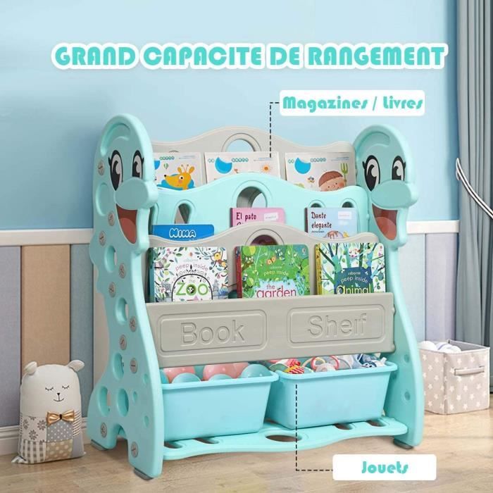 Costway Biblioth/èque de Rangement 90 x 29 x 90 cm Entr/ée Etc Id/éal pour Salon Cube de Rangement 4 Ouvert et 5 Ferm/é Gris Fonc/é Chambre
