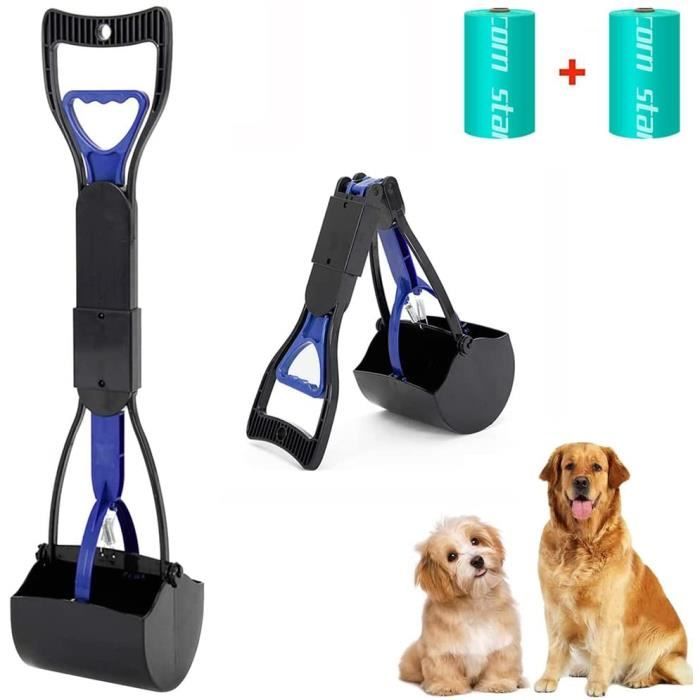 Pelle Ramasse-crottes Pliable Pour Chien – Manche 60 Cm – Matériau ABS + PP