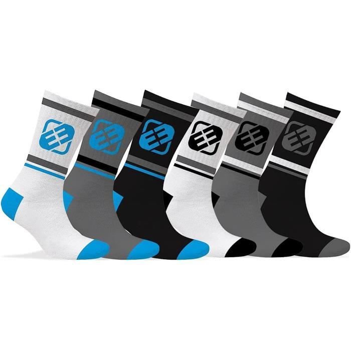 Chaussette Homme Sport Training Lot De 6 Chaussettes Hautes Homme Tennis Tissage Avec Coussines u1072 Cdiscount Sport