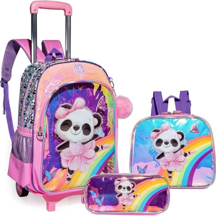 Cartable Fille 7 Ans Primaire Avec Roulette Panda, Sac A Roulette Fille  Primaire, Détachable Cartable Roulettes Enfant Pour S[u387] Panda -  Cdiscount Bagagerie - Maroquinerie