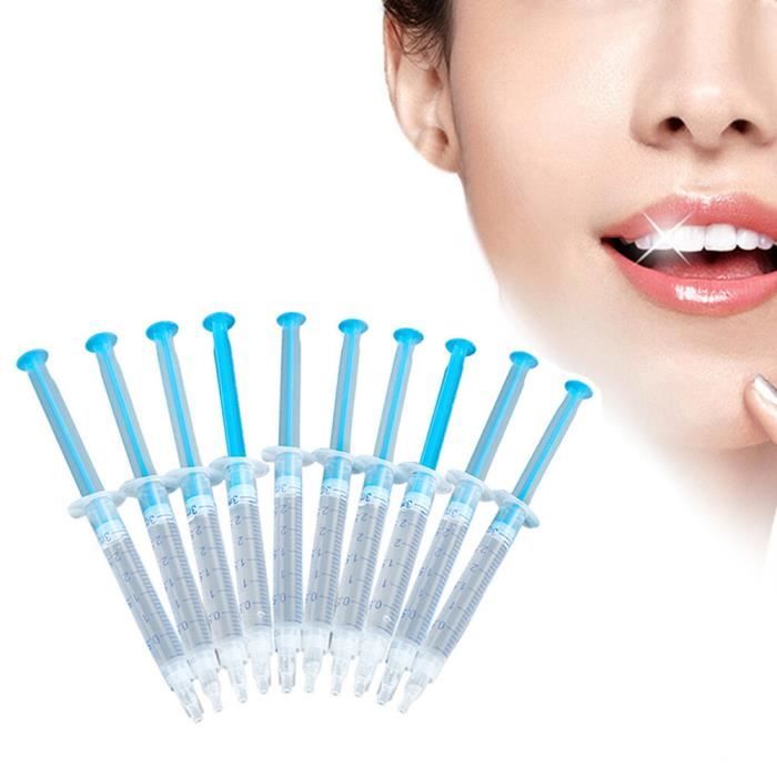 Gel de blanchiment des dents peroxyde,10 pièces,seringue de blanchiment dentaire,3ml- 10pcs-tianlan[A]