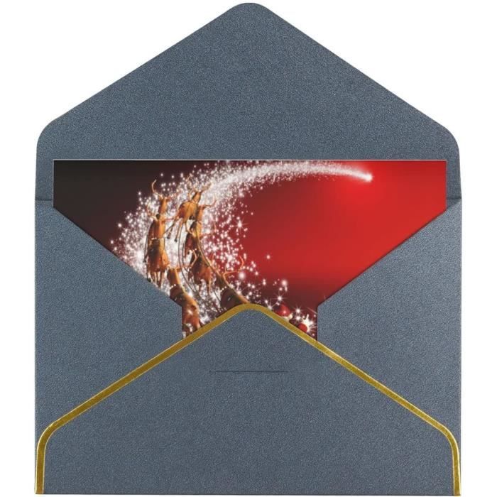 Carte De Vœux Magique De Noël, 11,4 X 15,2 Cm Pour Toutes Les Occasions