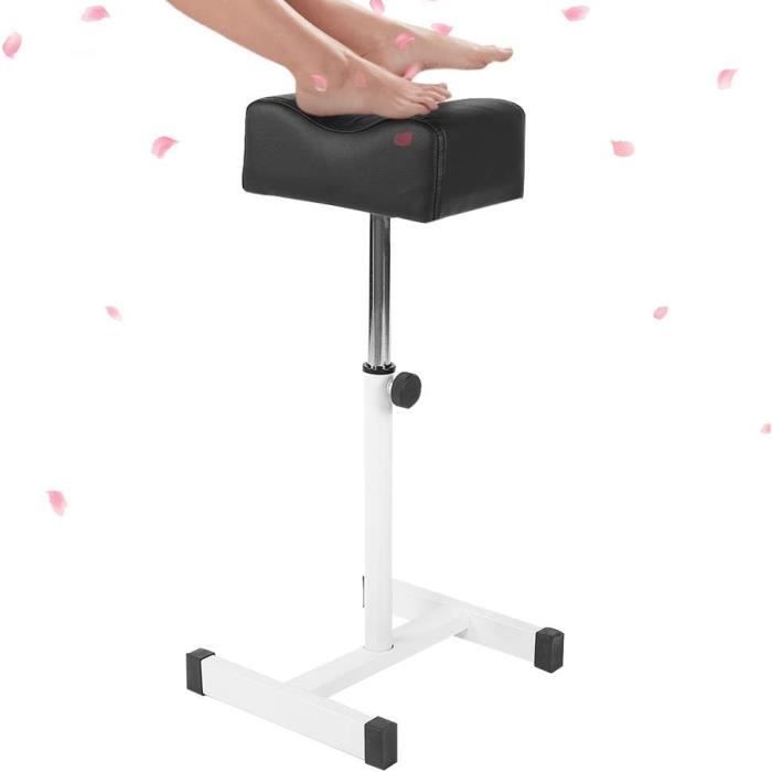 DHQCQL Chaise Manucure Pédicure Avec Repose-Pieds Réglable Hauteur - Tabouret Blanc Repose Pied Pédicure
