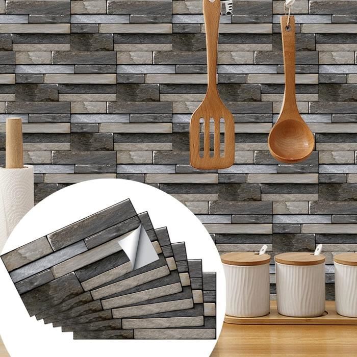 Rouleau 10m Autocollant Carrelage Marbre - Déco Cuisine Salle De Bain, PVC