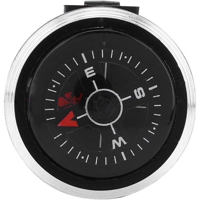 Demeras Boussole de Poignet étanche en Plein air Mini Montre-Bracelet légère ABS Camping Boussole de Survie pour la randonnée Camping Nautique