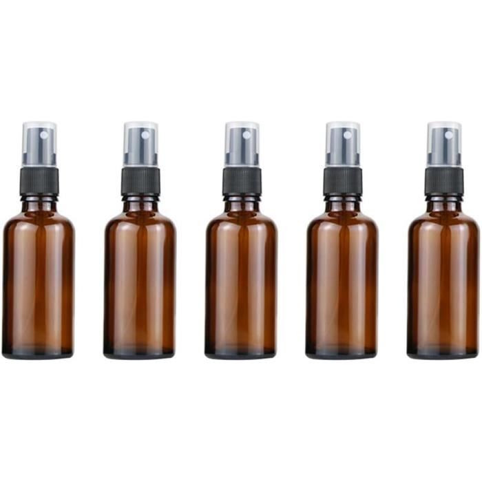 HandsUnity Lot 12 Flacons Pulvérisateurs Verre Ambré 30 Ml + 29 Accessoires – Vaporisateur Aromathérapie, Parfum, Huiles Essentielles, Voyage