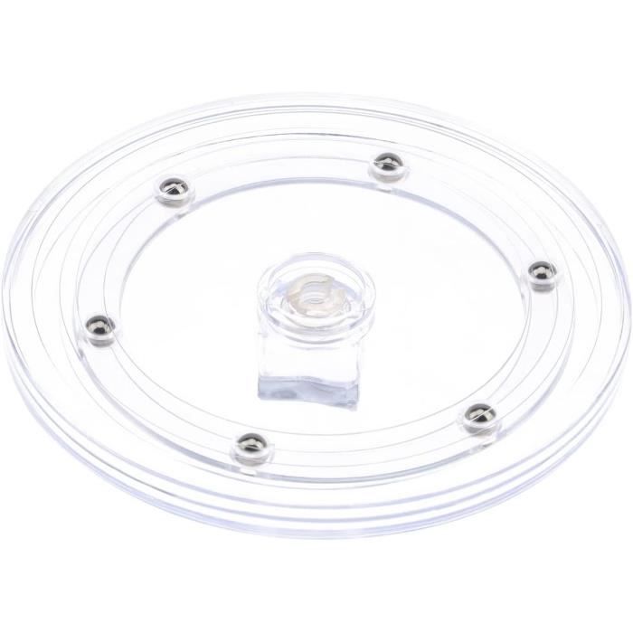 Acrylique Lazy Susan Plateau Tournant 12,5 Cm Organisateur Palier