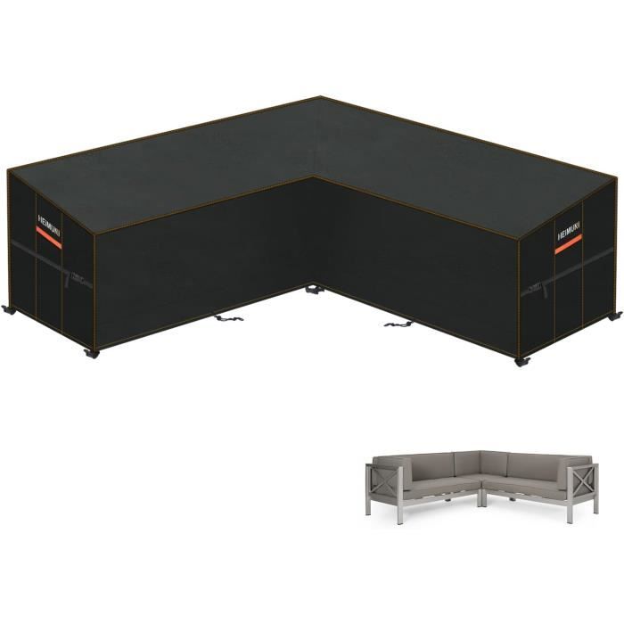 Housse Salon De Jardin 150x140x100cm(LxWxH) Table De Jardin Chaise Canapé Bache Exterieur Argent Oxford Couverture Meubles Patio Avec Corde Et Boucle Verrouillage Imperméable Anti-UV Antipoussière