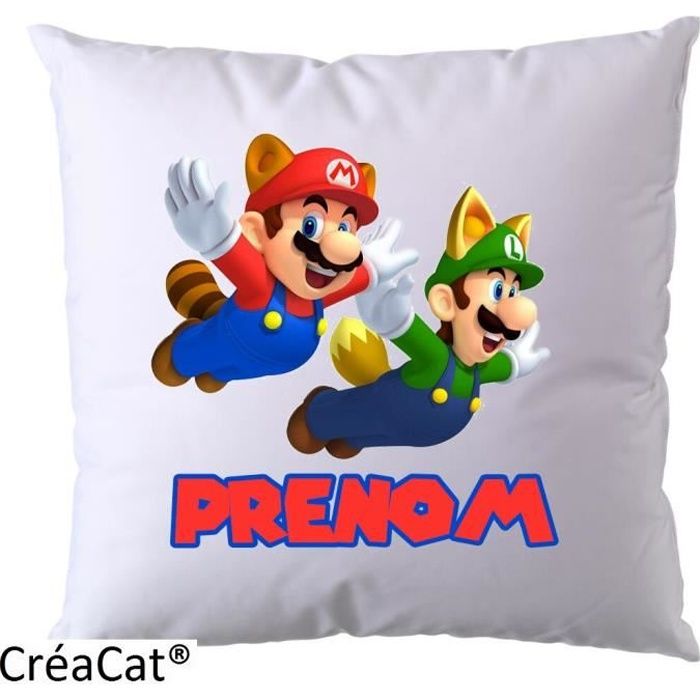 Housse De Coussin Personnalisable Garou – Créacat, Blanc, Tissu/plastique, Chambre