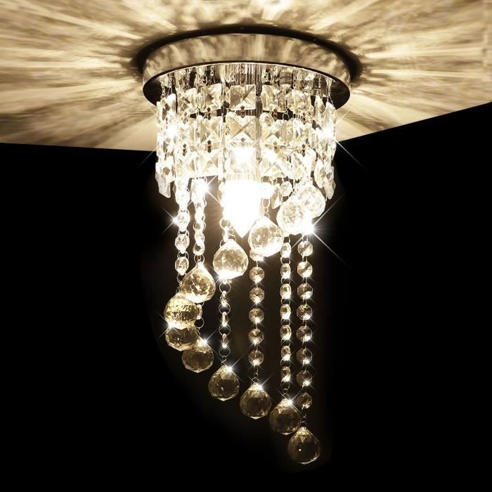 Moderne Lustre En Cristal Plafonnier Lumiere K9 Cristal Pour