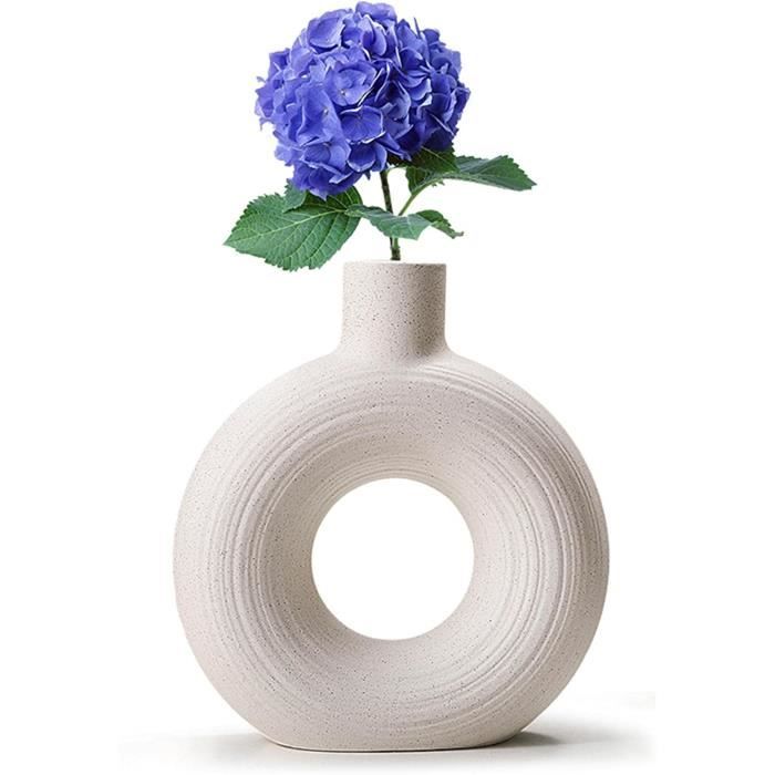 NBEADS Lot de 6 mini vases à fleurs en céramique, 6 styles rustiques, décoration de ferme NBEADS Lot de 6 mini vases à fleurs en céramique, 6 styles rustiques, décoration de ferme