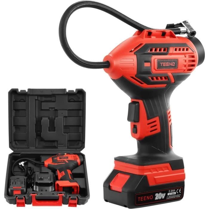 Compresseur Air Portable 150 PSI Rechargeable - Gonfleur Pneus Voiture, Vélo, Ballon Avec écran LCD Et 4 Modes