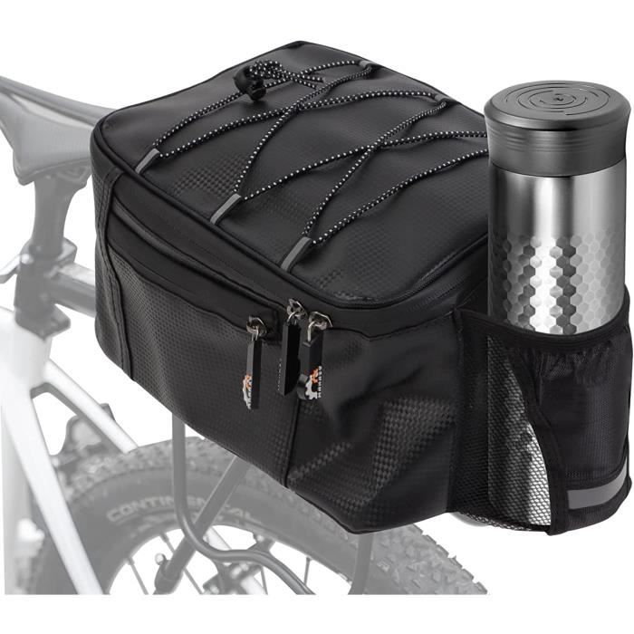 Sac De Fourche VTT 6L Noir Imperméable - Rangement équitation, Porte-bagages