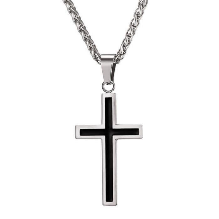 Pendentif Croix Boccia | Titane | Dimensions 18x30x5mm | Léger Et Hypoallergénique | Bijou Femme