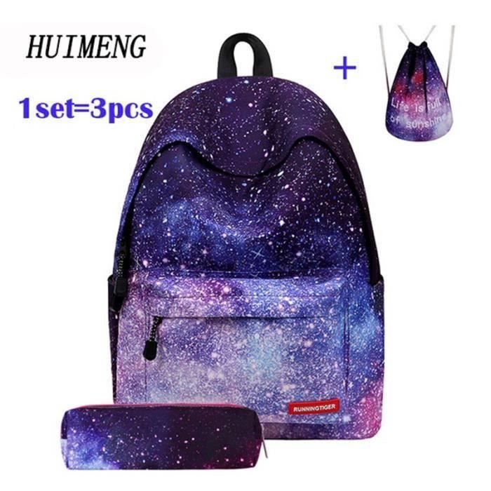 Sac Dos Sac dos HUIMENG univers espace licorne sac dos avec