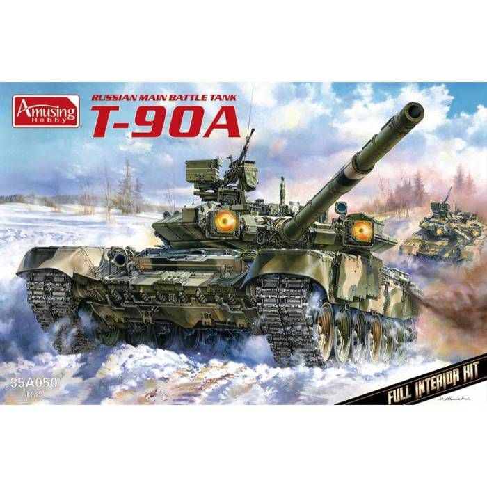 Maquette Char Russian Main Battle Tank T-90a Full Interior Kit ...