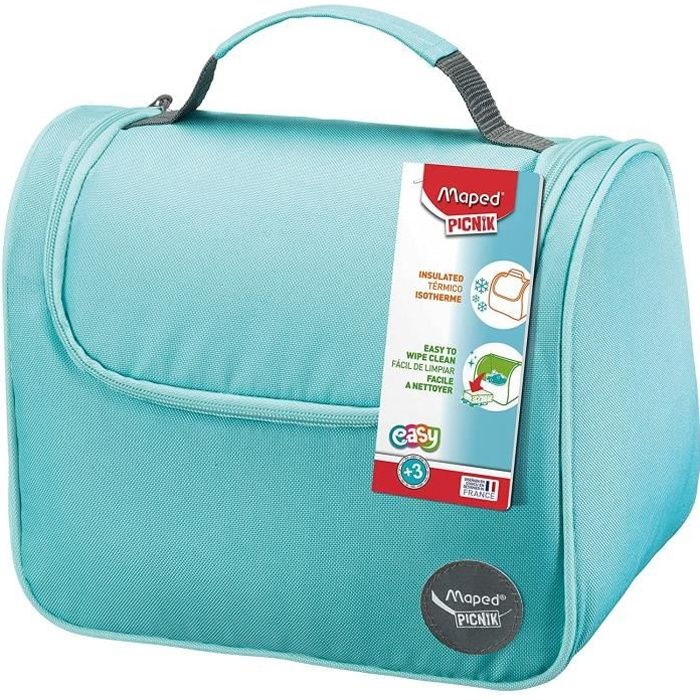 Facile à nettoyer Lunch bag Sac à Déjeuner Isotherme pour Enfants avec Anse de Transport Maped Picnik Origins Rouge 