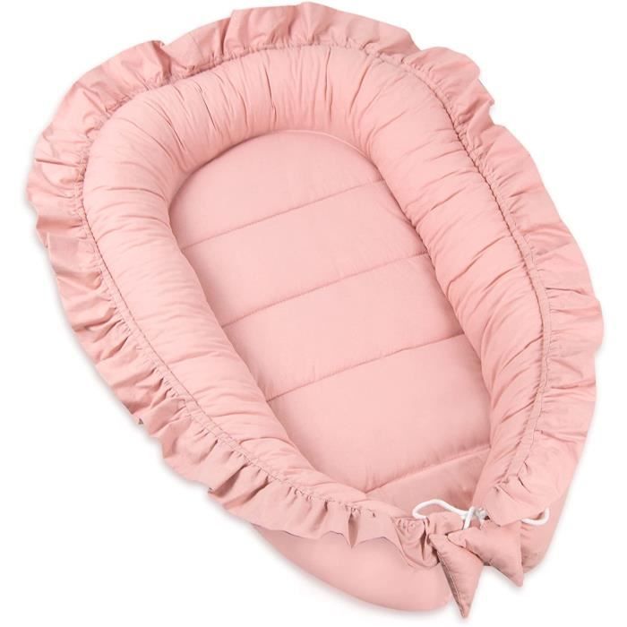 Medi Partners Reducteur De Lit Bebe - Réducteur Bébé 100x60x15cm Cocon Et Naissance Couffin Nid D'ange Bilatéral Cale 100% Coton Minky (Étoiles Avec Gris Minky