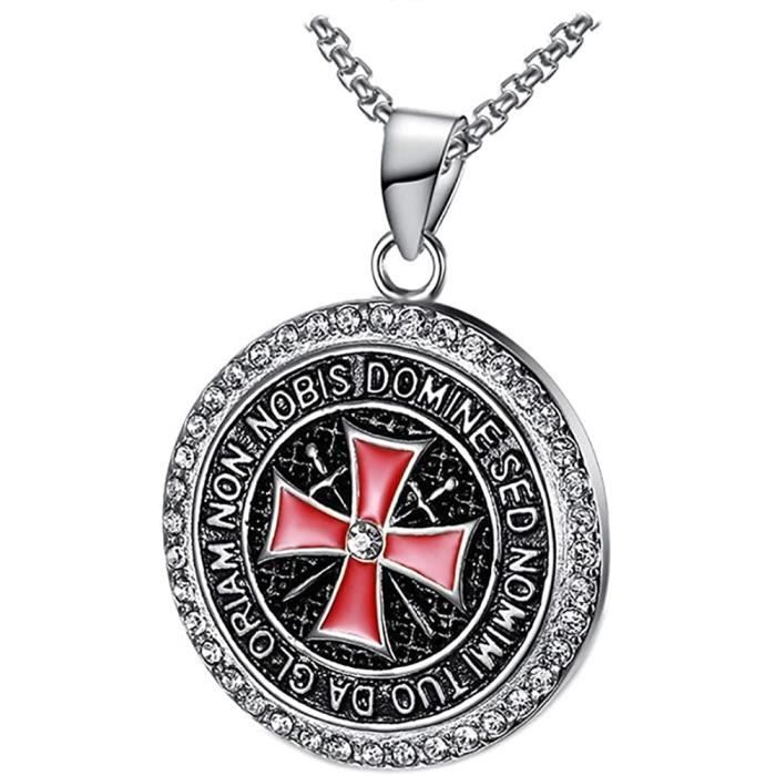 pendentif-collier-templier-acier-argent-