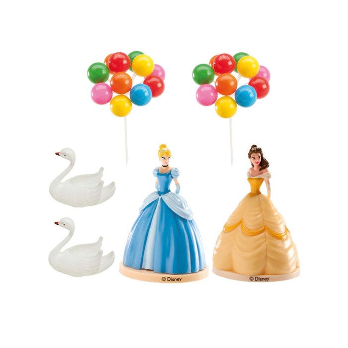6 Couleurs 5 Decoration Topper Lumieres Pour Princesse Disney Frozen Gateaux D Anniversaire Decorations Figurines Cake Design Patisserie
