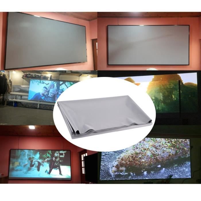 NothingProjector Écran De Projecteur, 120 Pouces, Rejet De Lumière Ambiante Plafond ALR CLR, 4K Ultra HD Cadre Fixe 16:9, Pet Crystal, Montage Mural Pour Projecteurs à Ultra-Courte Focale, Classique