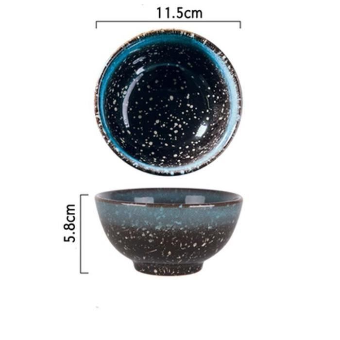 Bol Céramique 15cm - Motif Grains De Riz, Léger Et Élégant Pour Table Quotidienne