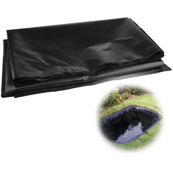 Cascade Jardin Bâche Pour Bassin HDEP 5x6m - Étanche Noire Pour étang Poissons Revêtement Bassin Poisson