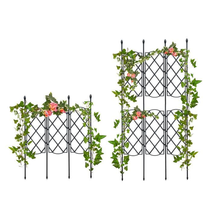 L - Panneau Mural D'extérieur En Métal Antirouille, Treillis Pour Plantes Grimpantes, Pour Vignes Et Fleurs D