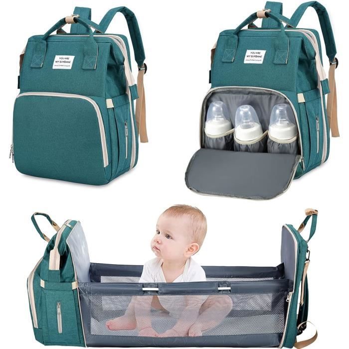 Sac à langer Bébé , sac de chambre d'enfant avec compartiments isolés, sac  de voyage